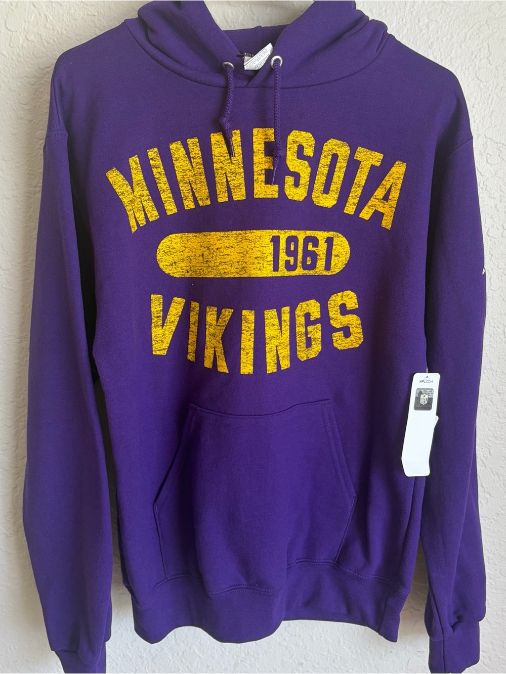 Champion Brand Minnesota Vikings Purple Pullover Hoodie - Men’s Small NFL NWT